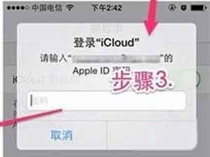 在弹出框输入 iCloud 密码登录