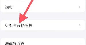 iPhone15 VPN与设备管理