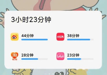 MIUI桌面小组件占用示意
