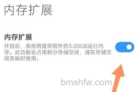 开启内存扩展