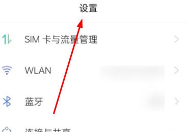 进入设置