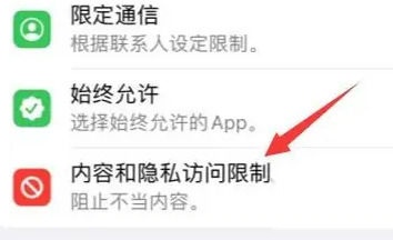 内容和隐私访问限制