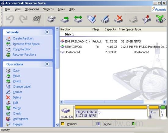 ThinkPad预装XP系统如何使用Acronis ThinkPad预装XP系统如何使用Acronis
