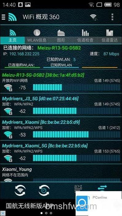 穿墙信号测试图