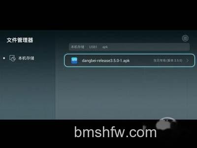 找到U盘里面的当贝市场APK 找到U盘里面的当贝市场APK