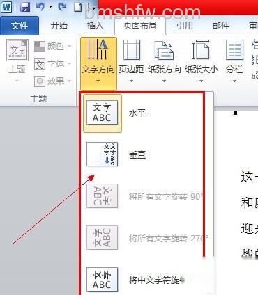 Word2010怎么调整文字方向2 Word2010怎么调整文字方向2