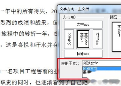 Word2010怎么调整文字方向5 Word2010怎么调整文字方向5