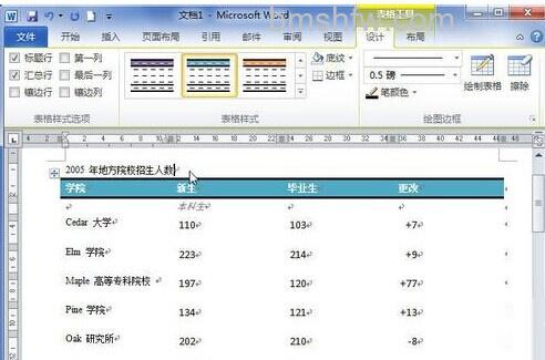 Word2010怎么使用模板制作表格5