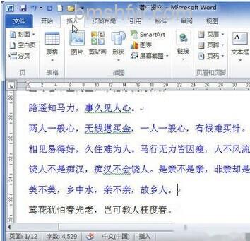 Word2010如何插入分页符5