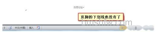 Word2010如何去掉页眉页脚的下划线8 Word2010如何去掉页眉页脚的下划线8