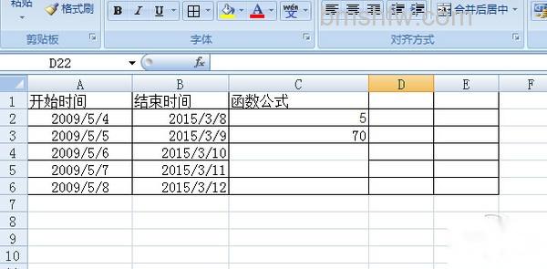 DATEDIF函数计算整月数 计算两个日期相差整月数示例