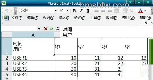 Excel斜线表头怎么做5