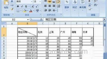 Excel斜线表头怎么做9