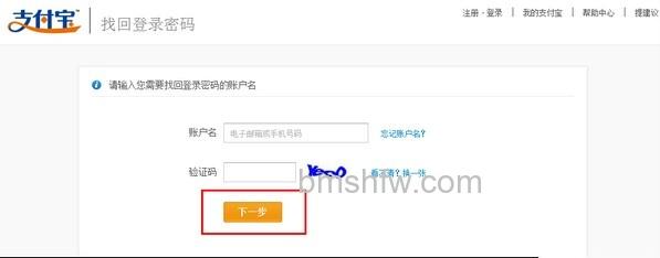 支付宝个人类型账户如何用宝令动态口令找登录密码