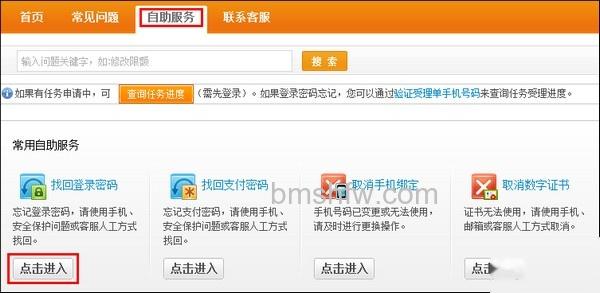 支付宝个人类型账户如何通过人工找回登录密码