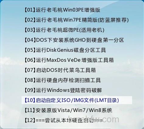 老毛桃winpe Build 20120501的常 老毛桃winpe Build 20120501的常