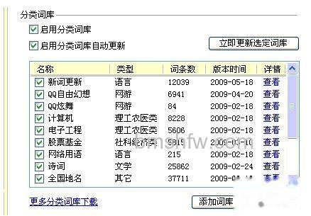 QQ输入法如何设置分类词库
