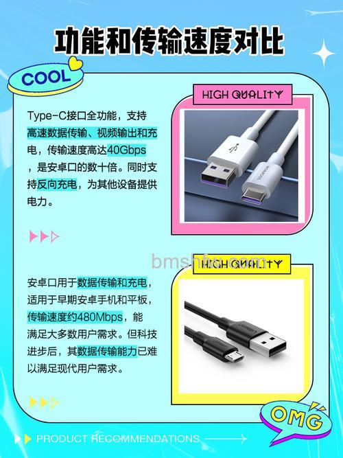 type c和安卓接口区别：Type-C与Micro USB对比