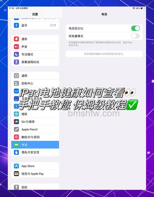 iPad 9怎么查看电池健康？设置中电池健康选项查看损耗
