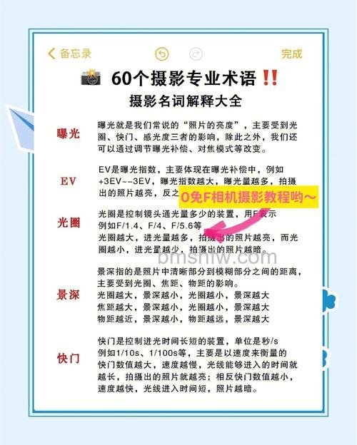 摄影有什么基本名词：摄影十大基本名词解析
