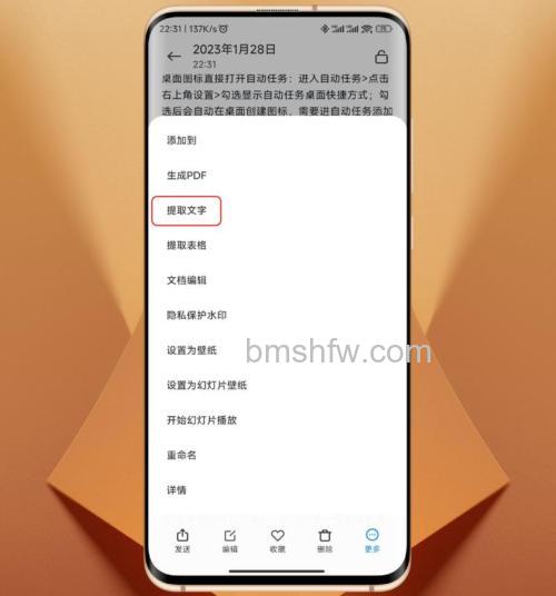小米MIX Fold 3提取图中文字的操作指南