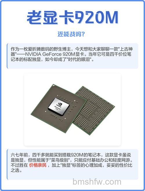 920M显卡怎么样？性能参数与游戏实测详解