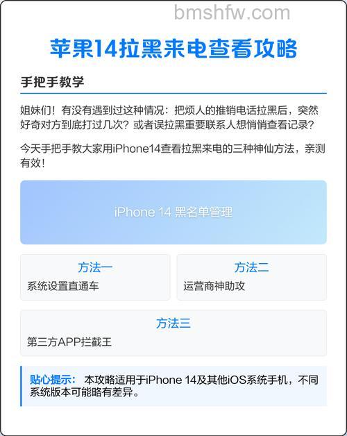 iPhone 14 Pro设置电话拉黑方法步骤