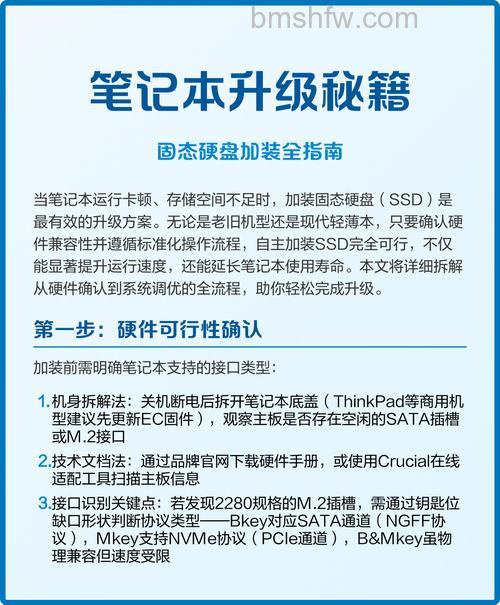 老电脑升级SSD注意事项：先看这四点再决定