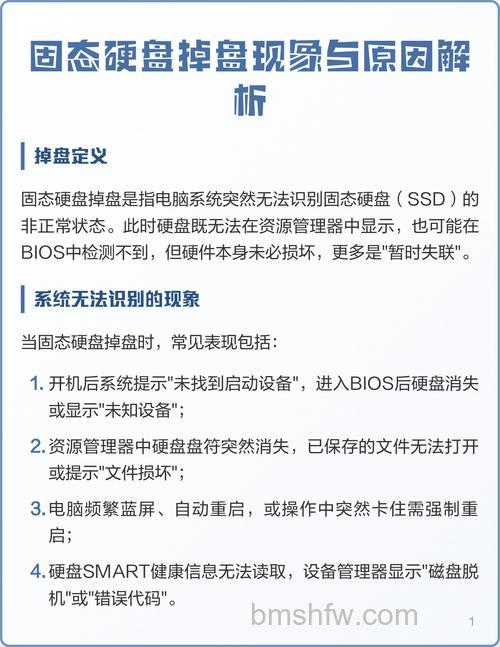 固态硬盘损坏会出现哪些现象?五大常见征兆分析