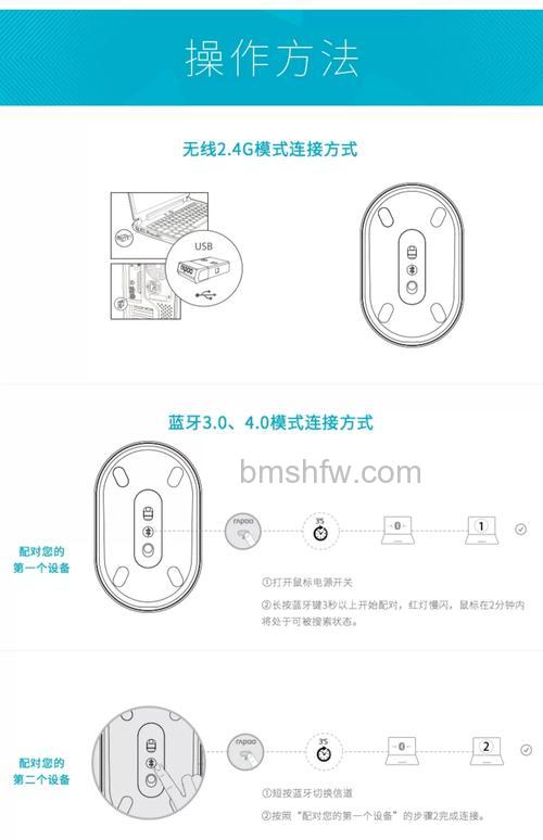 雷柏无线鼠标接收器丢了怎么办?有线改造与强制配对方法