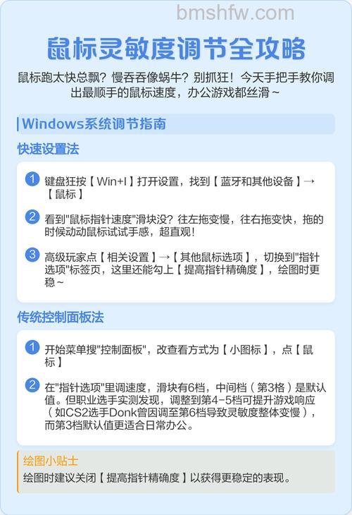 鼠标灵敏度怎么调？鼠标灵敏度调节详细教程