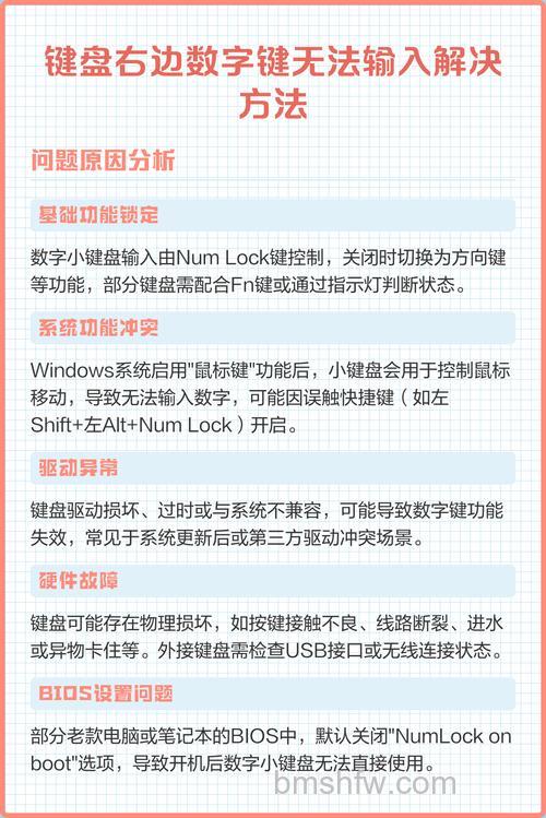 键盘数字键不能用怎么回事?解决方法全攻略
