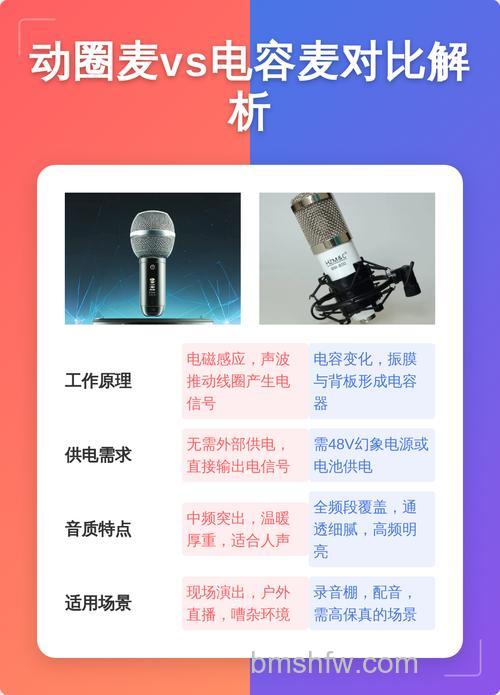 电容麦和动圈麦的区别:哪个适合在家用?