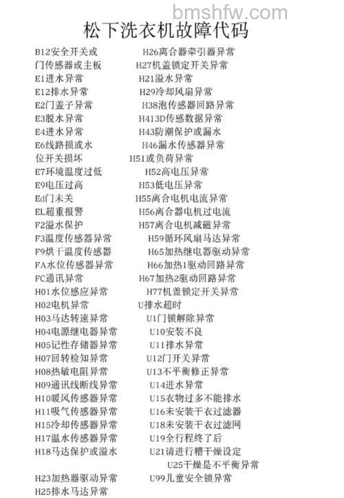 松下液晶电视故障代码有哪些?松下液晶电视故障代码解决方法【详解】