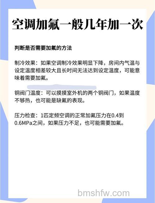 3匹空调加多少氟?加氟量与注意事项详解