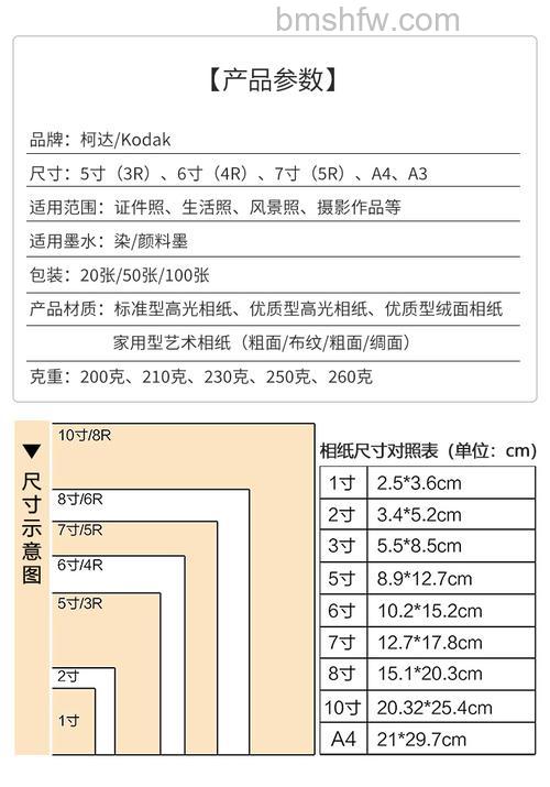 相纸尺寸及价格全解析:哪种相纸更好?图文选购指南