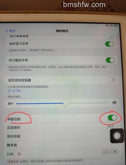 iPad怎么调出小圆点？辅助功能中打开AssistiveTouch开关