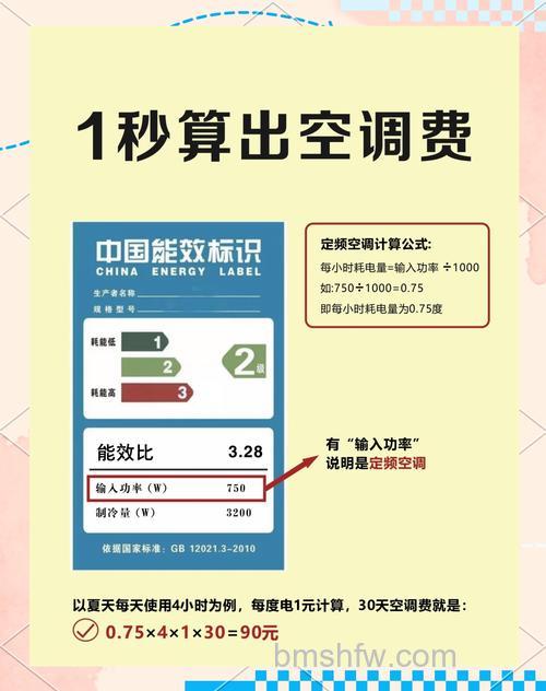 一拖二的中央空调一个小时耗电量详解
