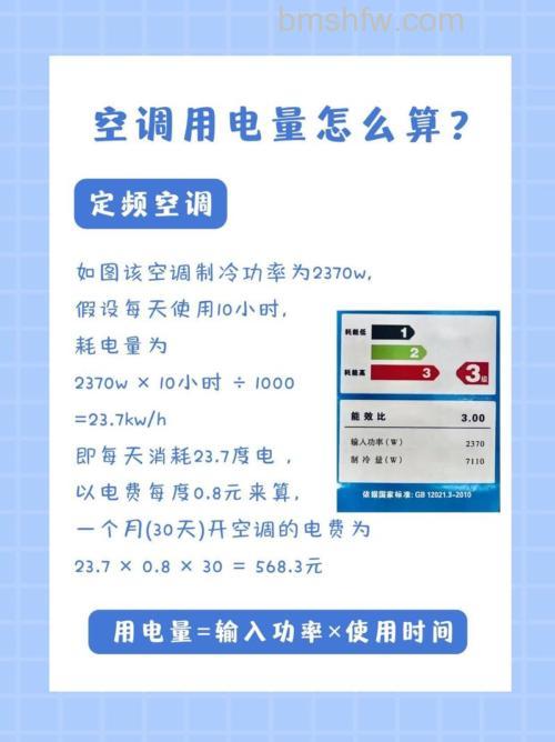 格力三匹一级能效空调一小时耗电量详解