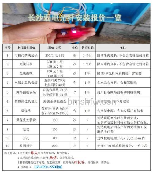 不小心把自己家的光纤弄断了，维修光纤需要多少钱？