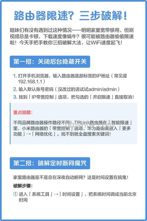 无线路由器限速设置方法：解决局域网网速慢的实用教程