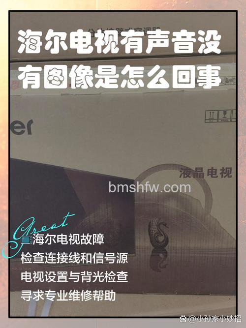 海尔电视有声音没有图像怎么办 海尔电视有声音没有图像解决方法【详解】