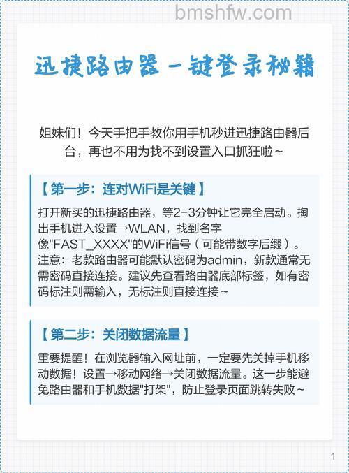 迅捷Fast路由器登录密码是什么【详细介绍】
