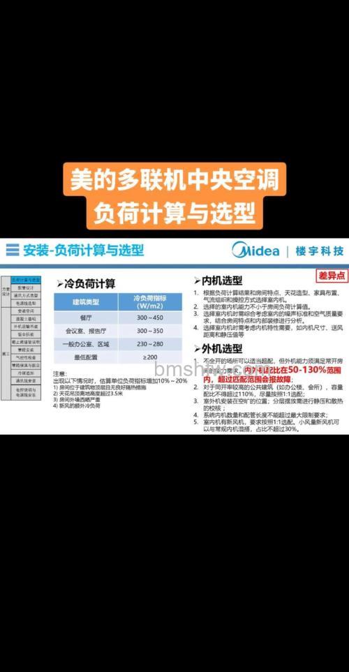 美的中央空调制冷量怎么算?计算方法与选购建议【详解】