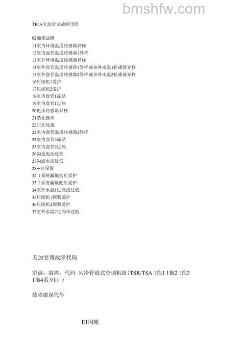 TICA空调故障代码00怎么办：详细原因与解决方法