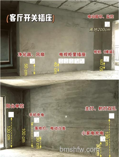 卧室电视插座高度多高?不同电视墙壁安装方法详解