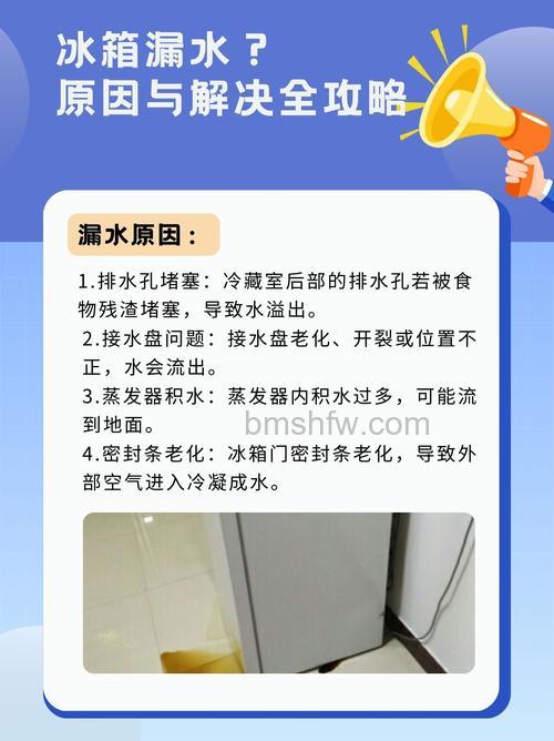 冷藏室漏水是怎么回事?原因分析与解决办法全解