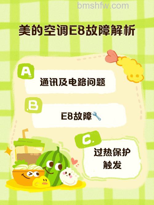 美的空调显示E8是什么问题?解决方法【详解】