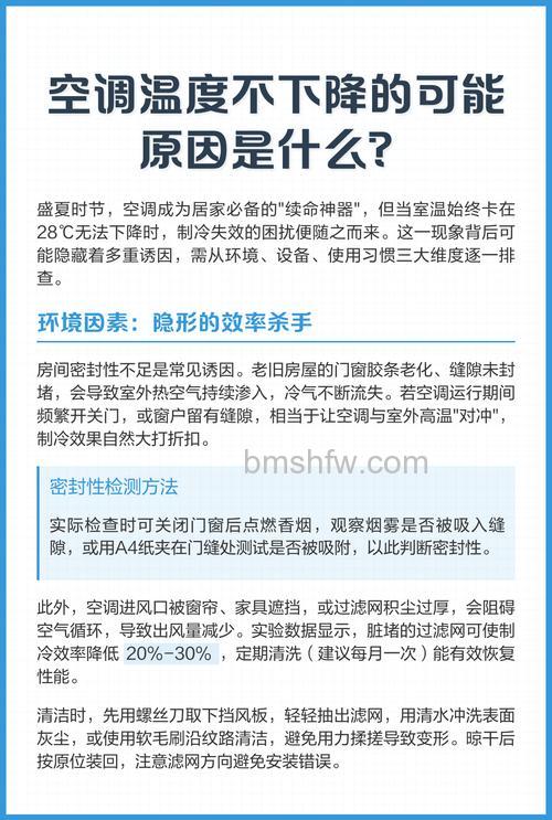 空调开着开着就不凉了?原因与解决方法