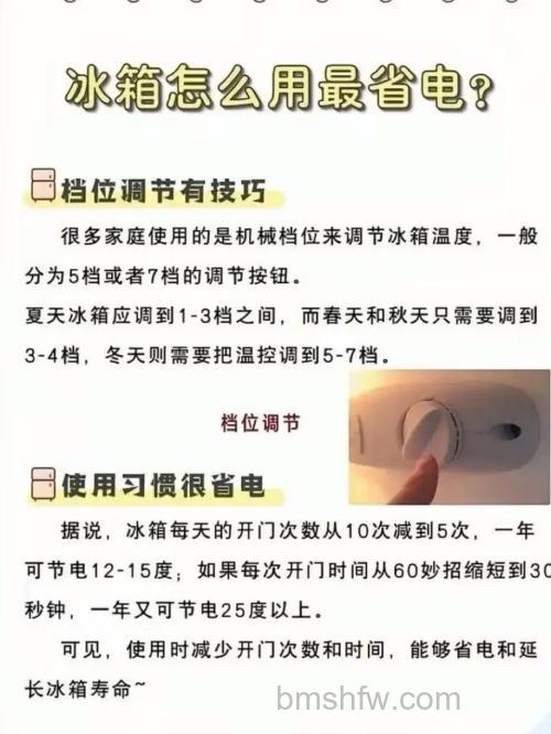 如何设置冰箱冷藏和冷冻更省电?掌握这些技巧轻松省电